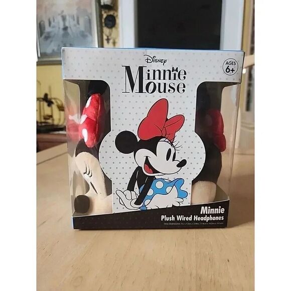 Disney Classic Minnie Mouse Wired Plush Headphones Age 6+ - Picture 4 of 4